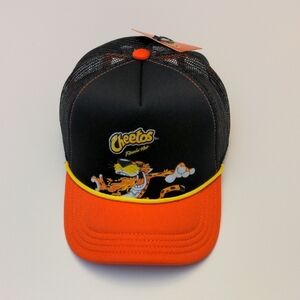 NWT Flamin Hot Cheetos Trucker Hat Adjustable Orange and Black